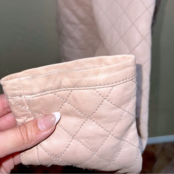 Hinge Seattle Quilted Leather Jacket Pink Size XS - Picture 13 of 16